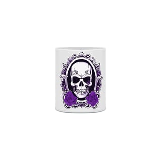 Nome do produto Caneca simples Caveira Violeta