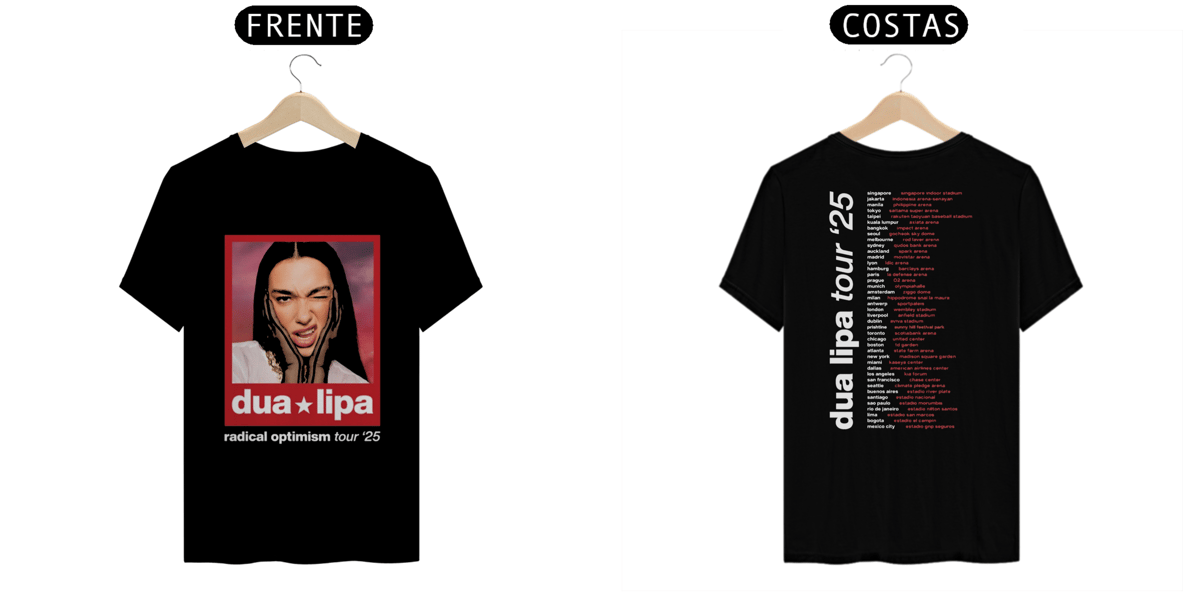 Nome do produto: DUA LIPA - RADICAL OPTIMISM TOUR