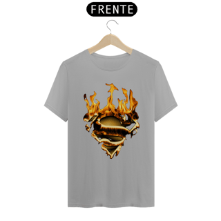 Nome do produto Camiseta T-Shirt Classic Unissex / Logo Fire Super-Homem