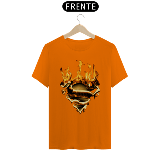 Nome do produto Camiseta T-Shirt Classic Unissex / Logo Fire Super-Homem