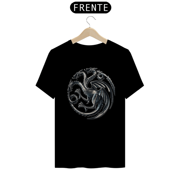 Camiseta T-Shirt Classic Unissex / Game Of Thrones Os 3 Dragões