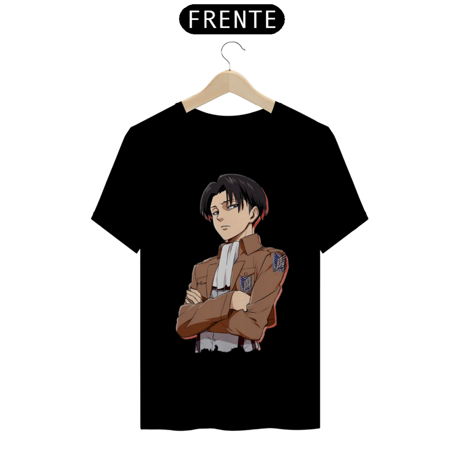 Camiseta T-Shirt Classic Unissex / Attack On Titan Levi