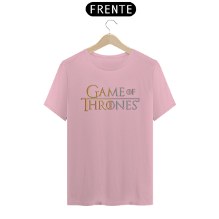 Nome do produto Camiseta T-Shirt Classic Unissex / Game Of Thrones Logo Dourado E Prata