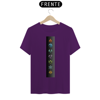 Nome do produto Camiseta T-Shirt Classic Unissex / Genshin Impact Simbolos