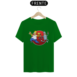 Nome do produto Camiseta T-Shirt Classic Unissex / Bender, Homer e Bart