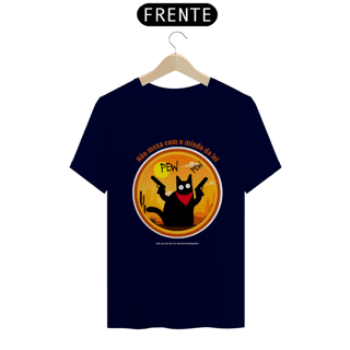 Nome do produto Camiseta Neko Pew Pew Cores Escuras
