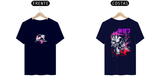 Nome do produto Camiseta frente e verso Yokai Team - dark colors