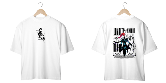 Oversize Solo Leveling frente e verso - Igris