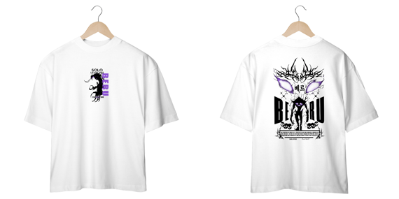 Oversize Solo Leveling frente e verso - Beru