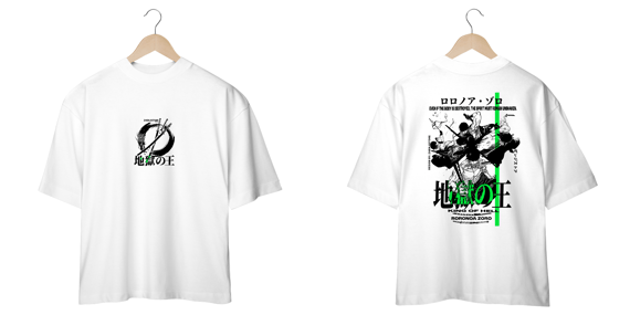 Oversize One Piece frente e verso - Zoro
