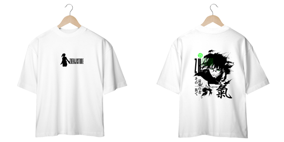 Oversize frente e verso Stronger Maki