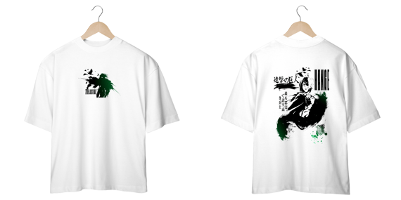 Oversize frente e verso Soldier Zoe