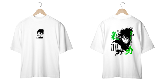 Oversize frente e verso Stronger Maki