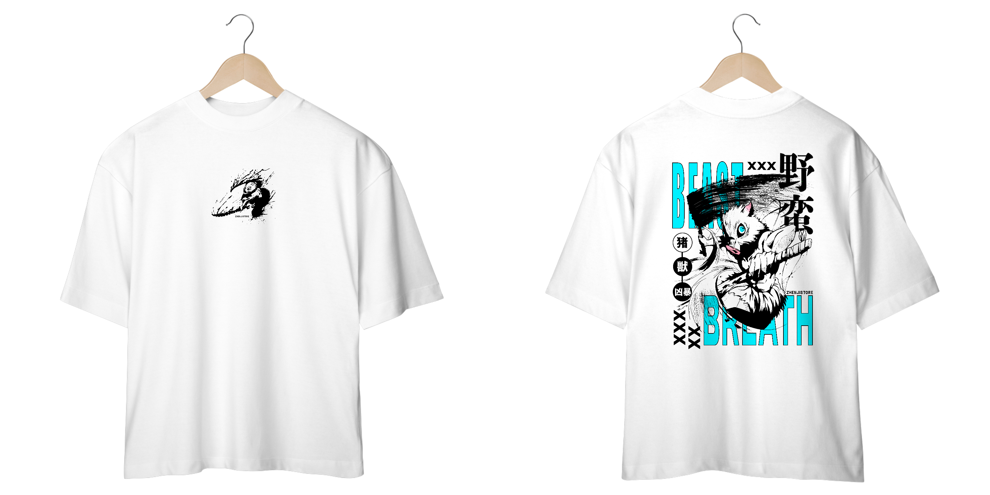 Oversize frente e verso Inosuke Beast
