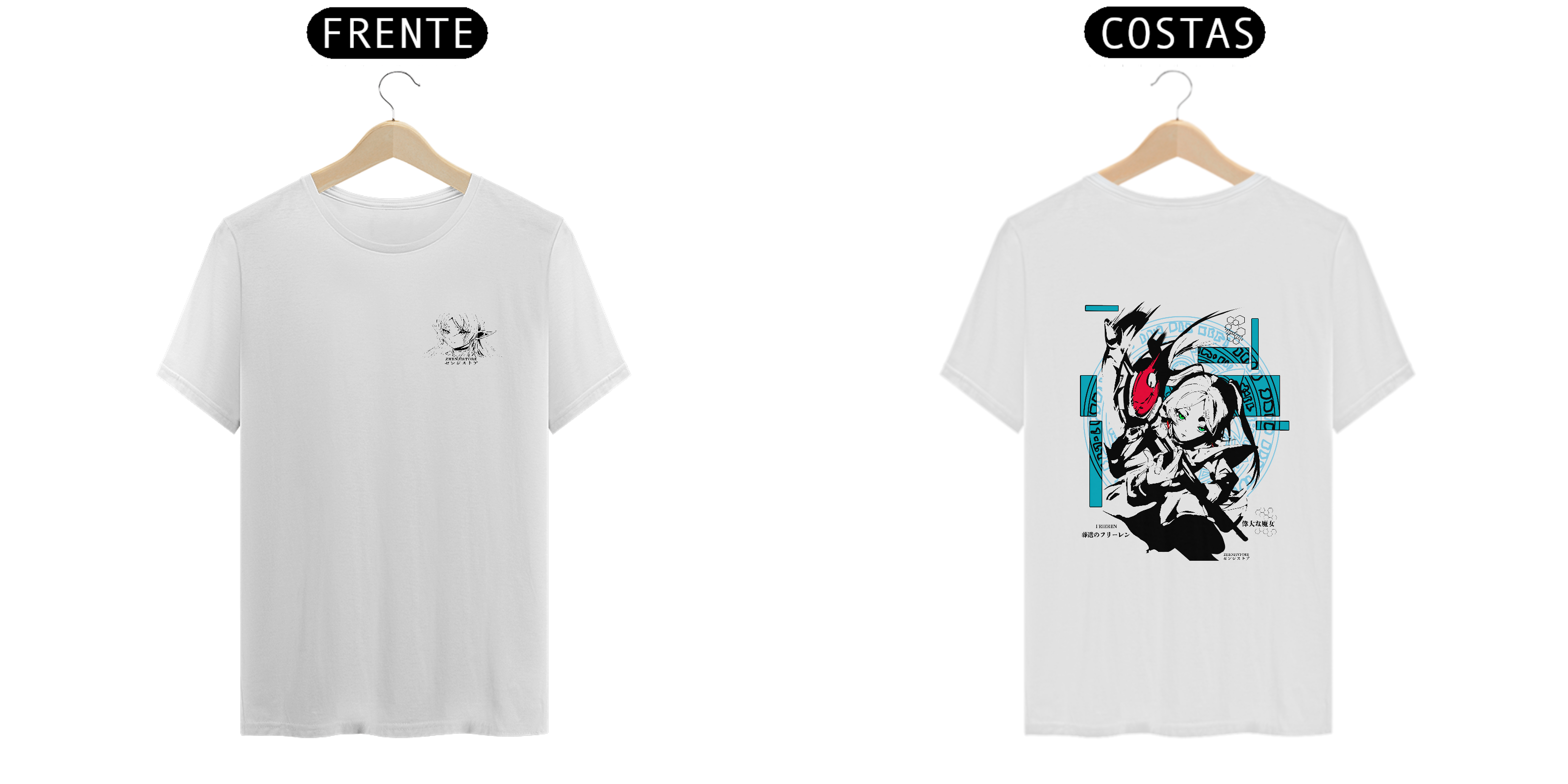 Camiseta frente e verso Maga Élfica