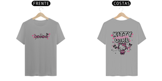 Nome do produto Camiseta frente e verso Kitty Girl