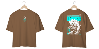 Nome do produto Oversize frente e verso Kaiju Form - dark colors