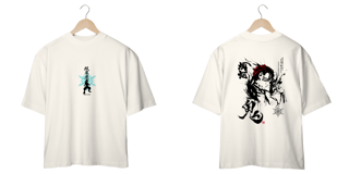 Nome do produto Oversize frente e verso Demon Akaza 