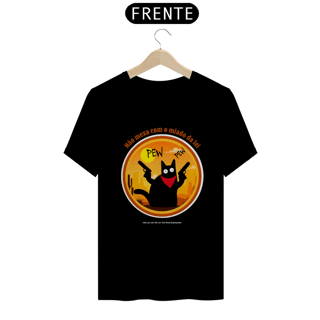 Nome do produto Camiseta Neko Pew Pew Cores Escuras