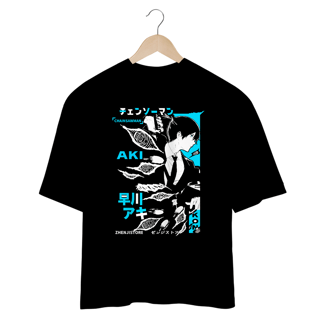 Nome do produto Oversize Chainsawman - Aki dark colors