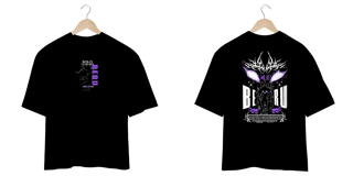 Nome do produto Oversize Solo Leveling frente e verso - Beru dark colors