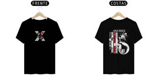 Nome do produto Camiseta One Piece frente e verso - Monkey D Luffy dark colors