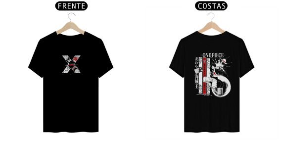 Camiseta One Piece frente e verso - Monkey D Luffy dark colors