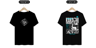 Camiseta Naruto frente e verso - Kakashi Hatake dark colors