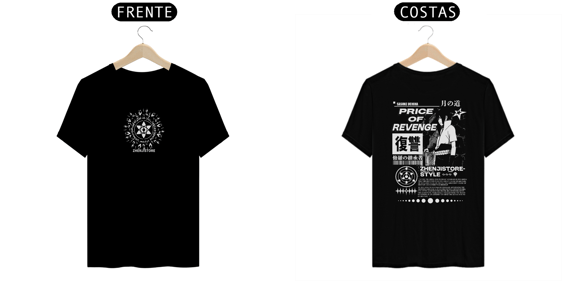 Camiseta Naruto frente e verso - Sasuke Uchiha dark colors