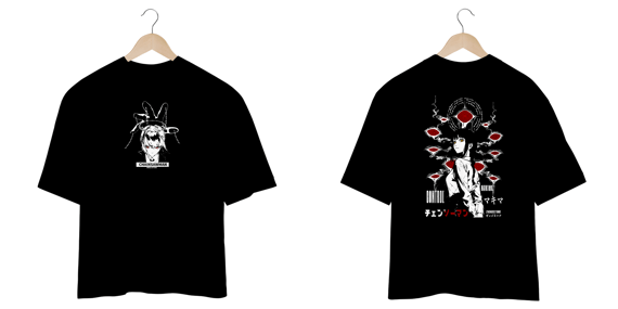 Oversize Chainsawman frente e verso - Makima dark color