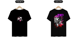 Nome do produto Camiseta frente e verso Yokai Team - dark colors