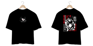 Oversize frente e verso Blood Brother Choso - dark color