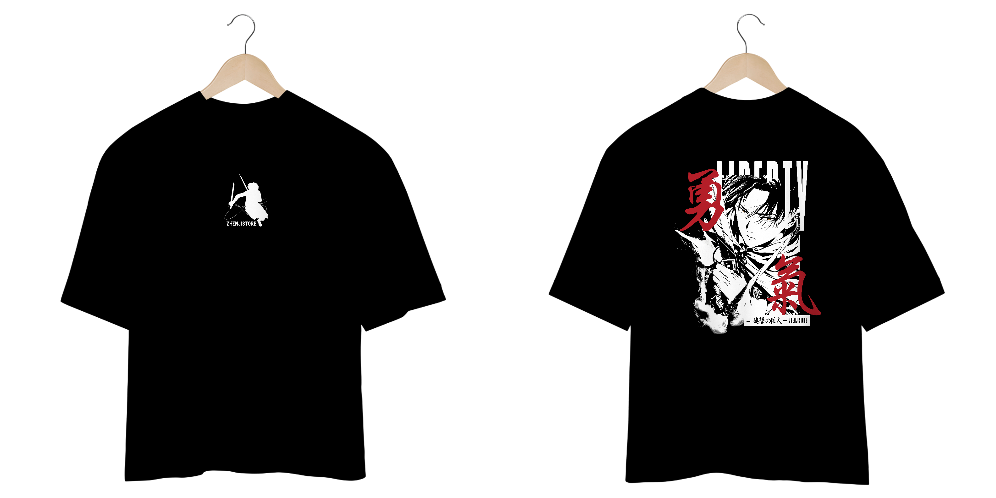 Oversize frente e verso Ackerman Soldier - dark color