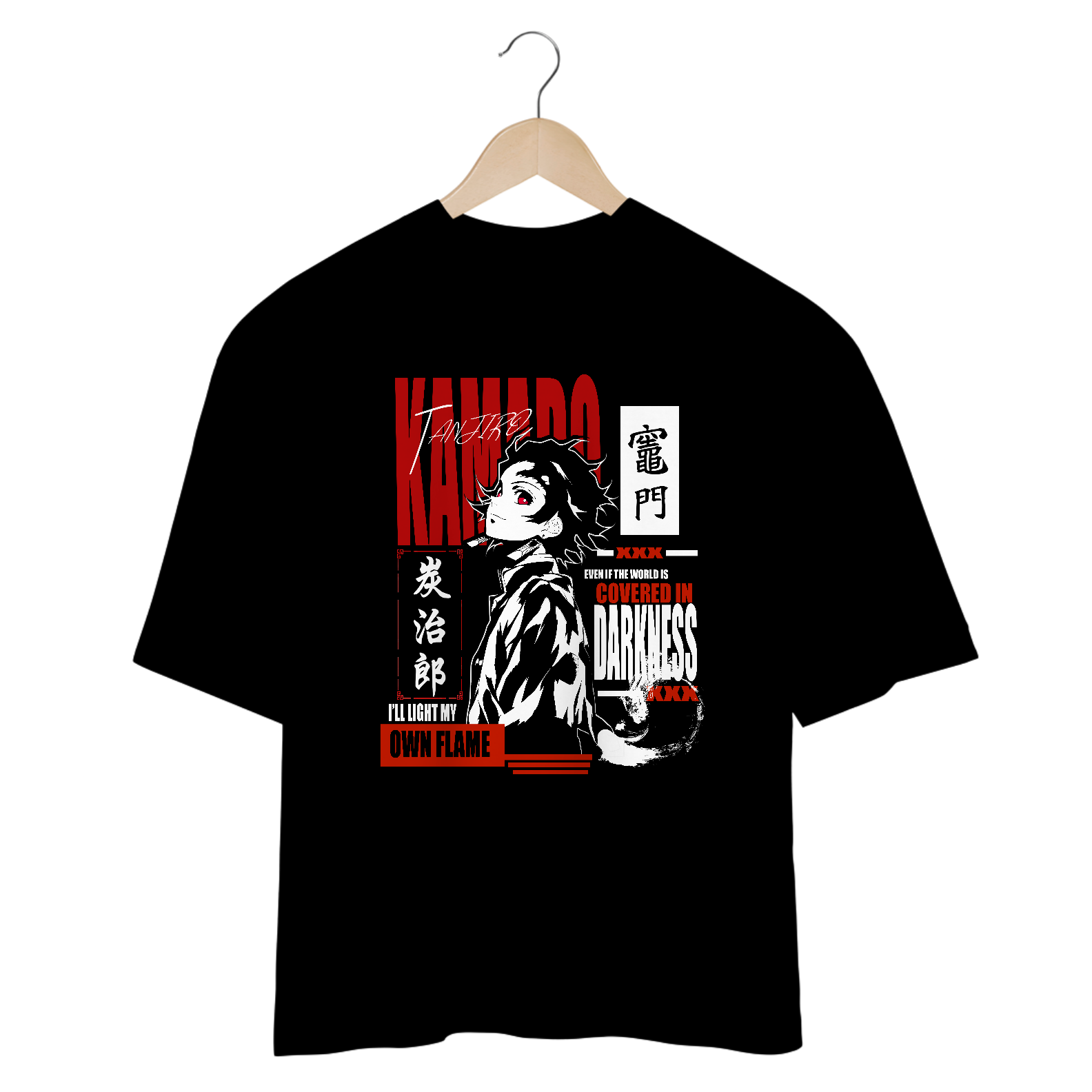 Oversize Tanjiro slayer dark color