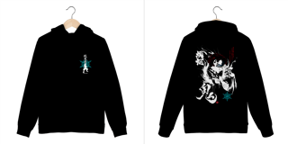 Moletom Demon Akaza dark colors