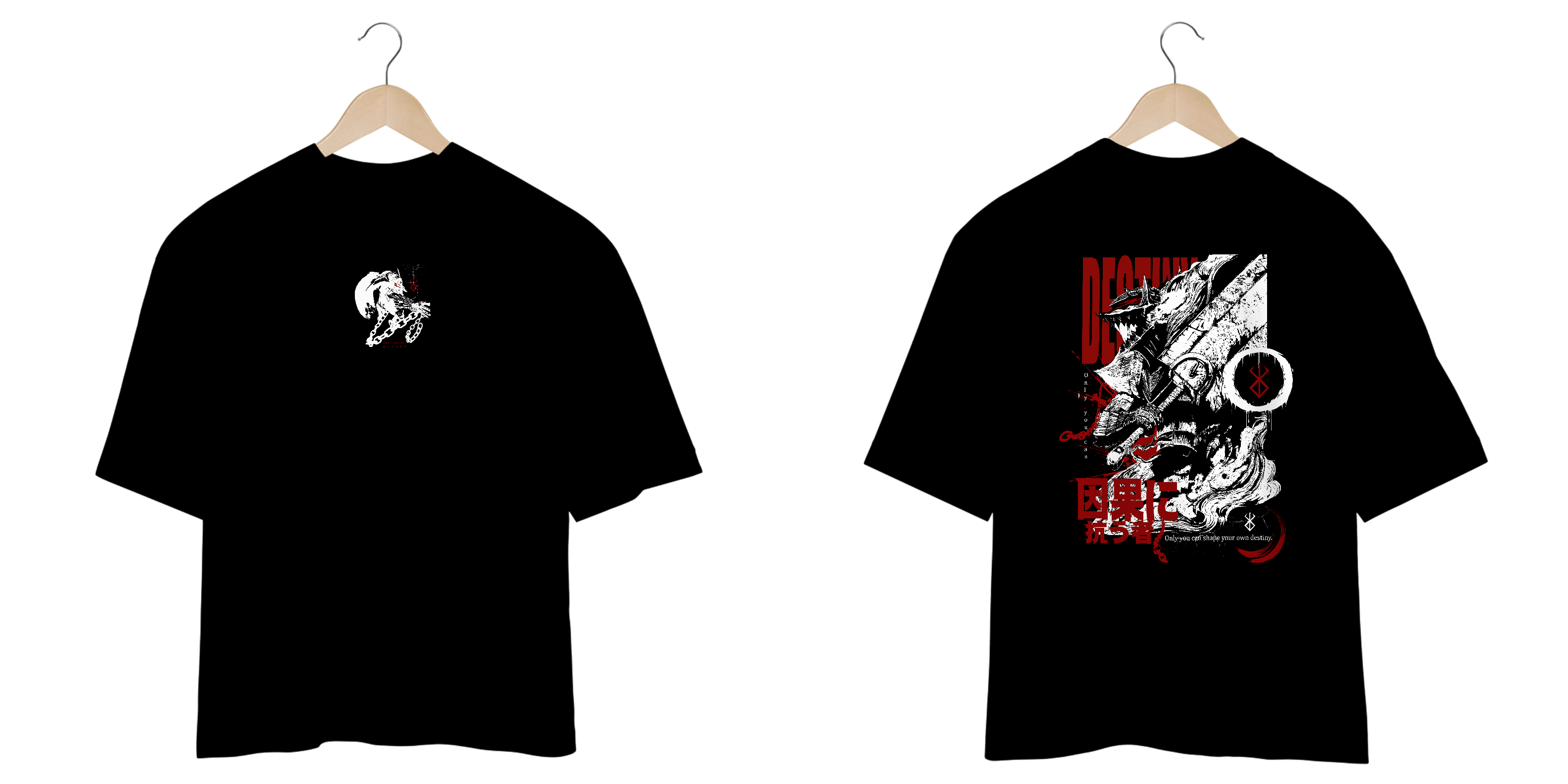 Oversize frente e verso Berserker Rage - dark color
