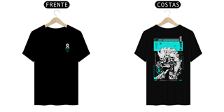 Nome do produto Camiseta frente e verso Kaiju Form - dark colors