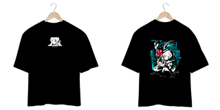 Nome do produto Oversize frente e verso Maga Élfica - dark color