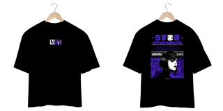 Nome do produto Oversize frente e verso Uzumaki Spiral of Madness - dark color