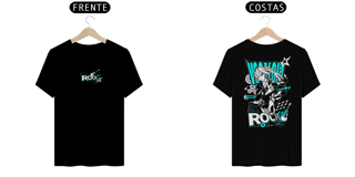 Nome do produto Camiseta frente e verso Miku Rock On - dark colors