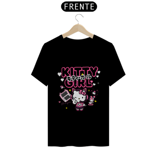 Nome do produto Camiseta Kitty Girl - dark colors