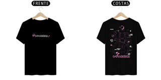Nome do produto Camiseta frente e verso Princess Moon - dark colors