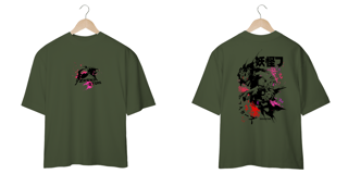 Nome do produto Oversize frente e verso Yokai Team