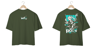 Nome do produto Oversize frente e verso Miku Rock On - dark colors