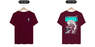 Nome do produto Camiseta frente e verso Kaiju Form - dark colors