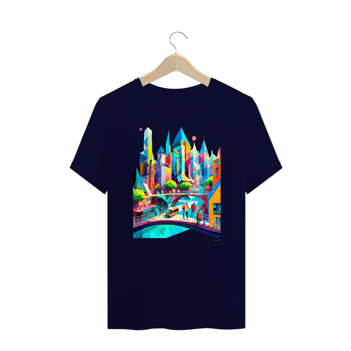 Nome do produto: Camiseta Plus Size Polígonos - Metrópole