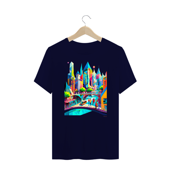 Camiseta Plus Size Polígonos - Metrópole
