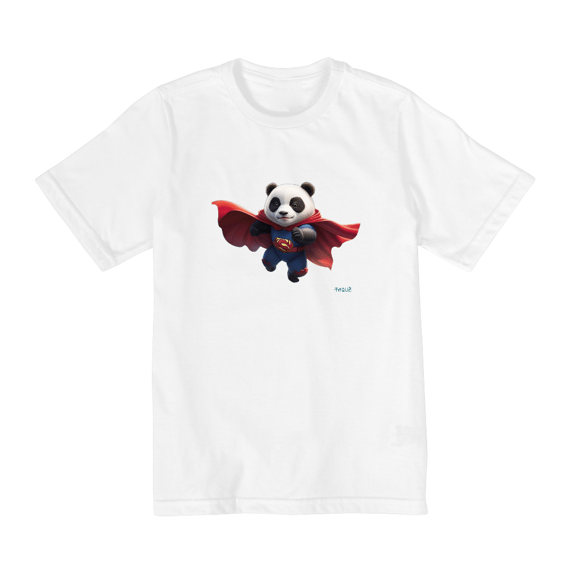 Camiseta Infantil Quality Super Panda