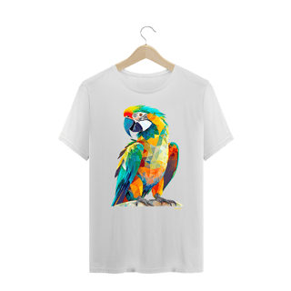 Nome do produtoCamiseta Papagaio Plus Size Polígonos