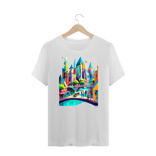 Nome do produtoCamiseta Plus Size Polígonos - Metrópole